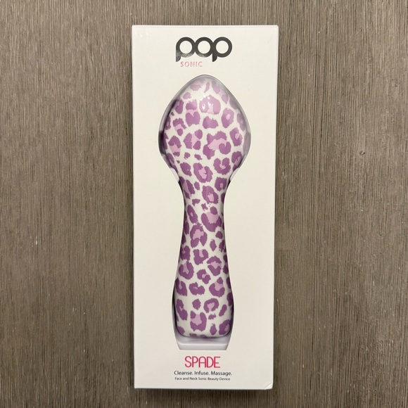 Pop Sonic Spade Face & Neck Beauty Device & Case Set - Cleanse Infuse Massage - Picture 2 of 5